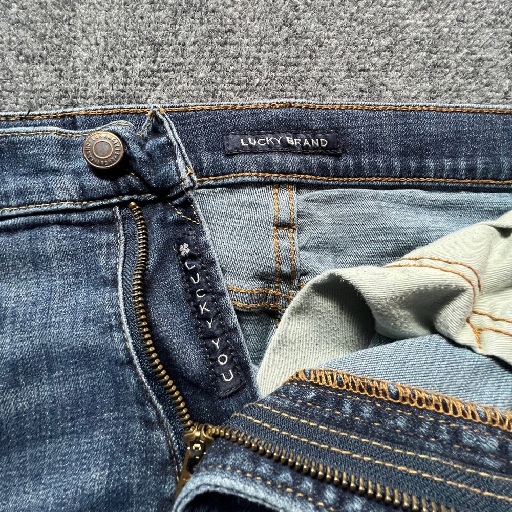 Lucky Brand 223 Straight Leg Jeans Mens 31x32 Blue Medium Wash Fade - Picture 10 of 13